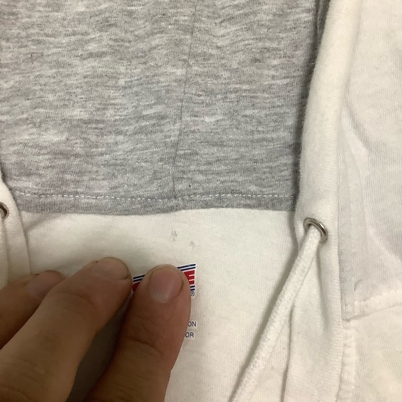 Soffe Georgia Bulldogs Hooded Long-Sleeve Tee Sz Medium White UGA - Picture 8 of 11